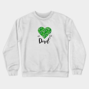 New dad in 2021, green camo hart design Crewneck Sweatshirt